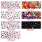1900 Pieces 7 Colors Round Letter Beads Acrylic Alphabet Number Beads with 1 Roll Elastic Crystal String Cord for Jewelry Making DIY Necklace Bracelet (7x4mm)